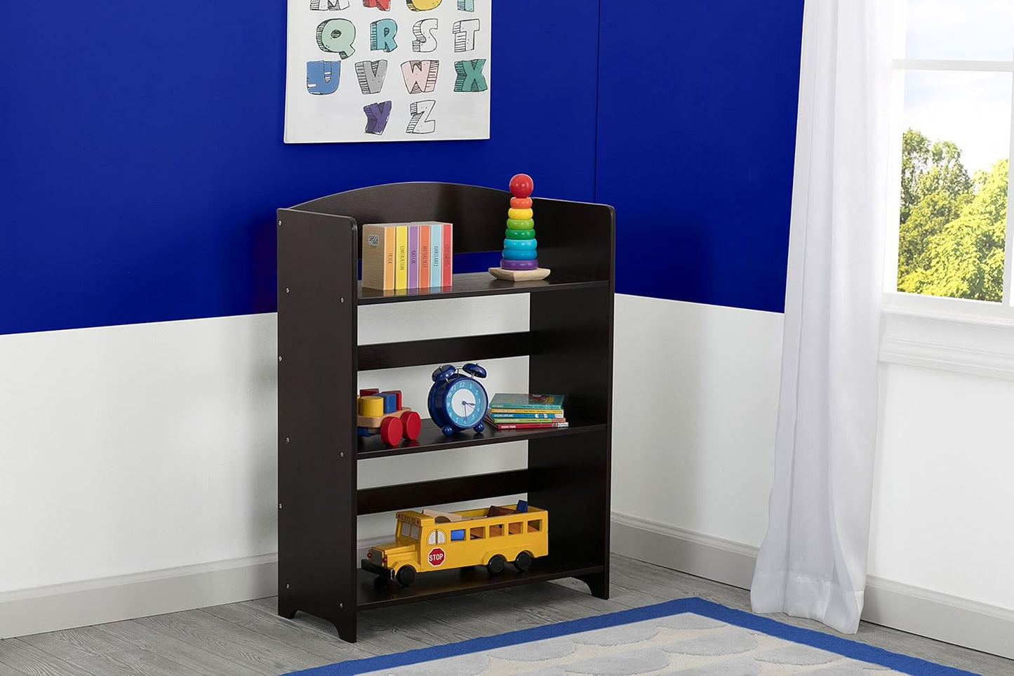 Delta Children Mysize Bookshelf - Dark Chocolate