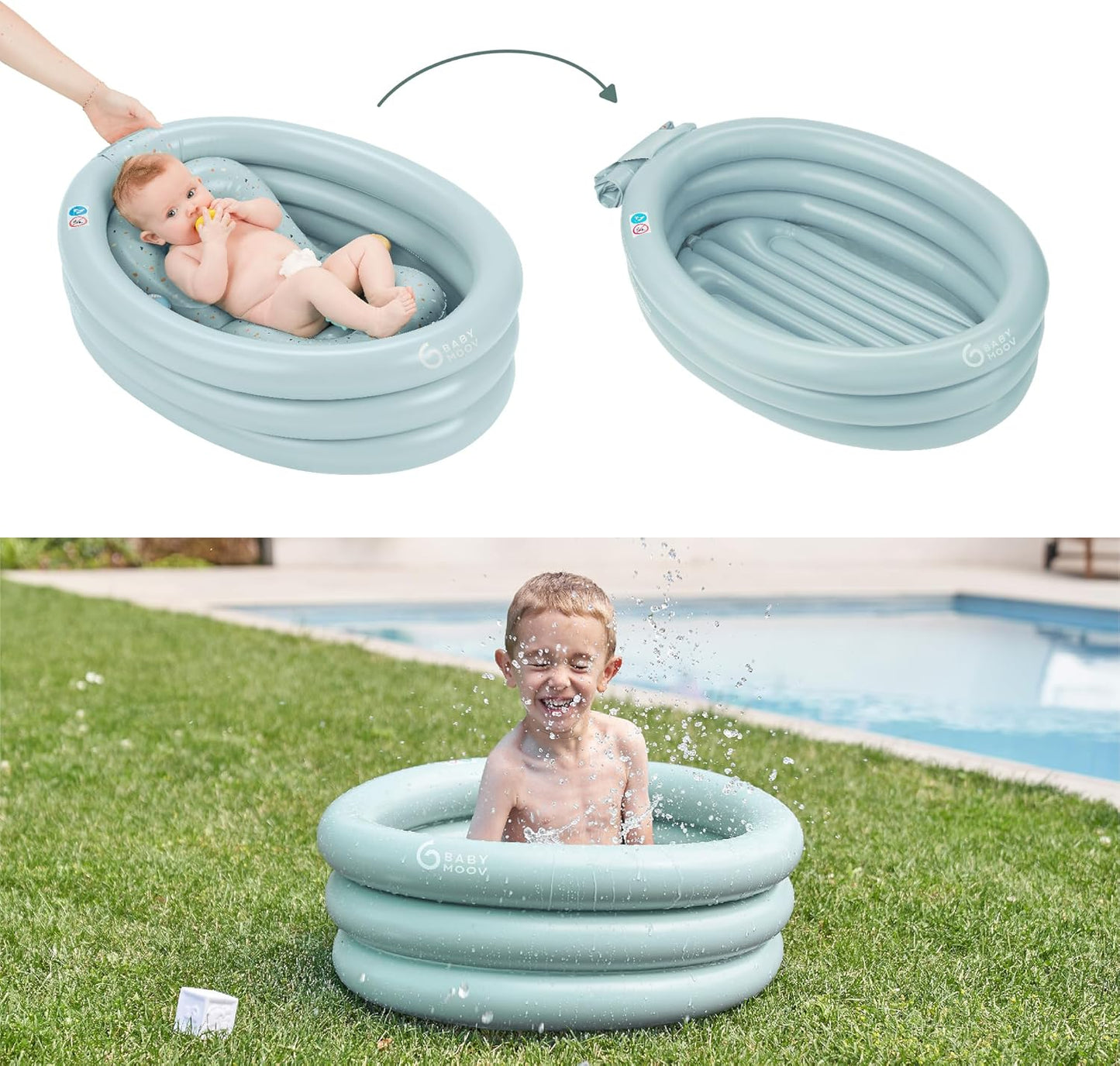 Babymoov Evolutionary Inflatable Bathtub - Aquadots