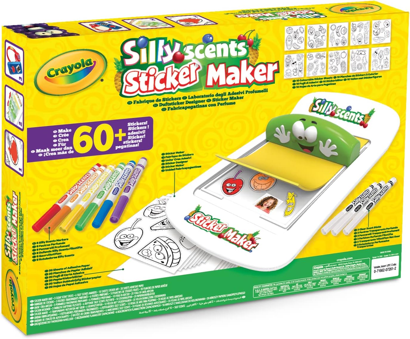 Crayola Silly Scents Sticker Maker Art Kit - Pack of 40 - Laadlee