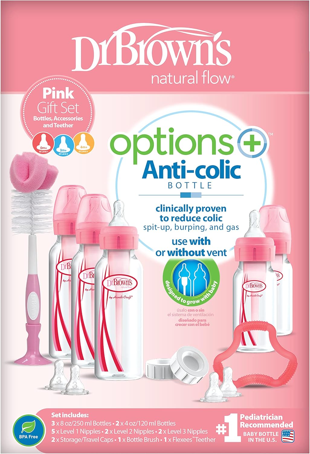 Dr. Brown's Pink Bottle Gift Set Options