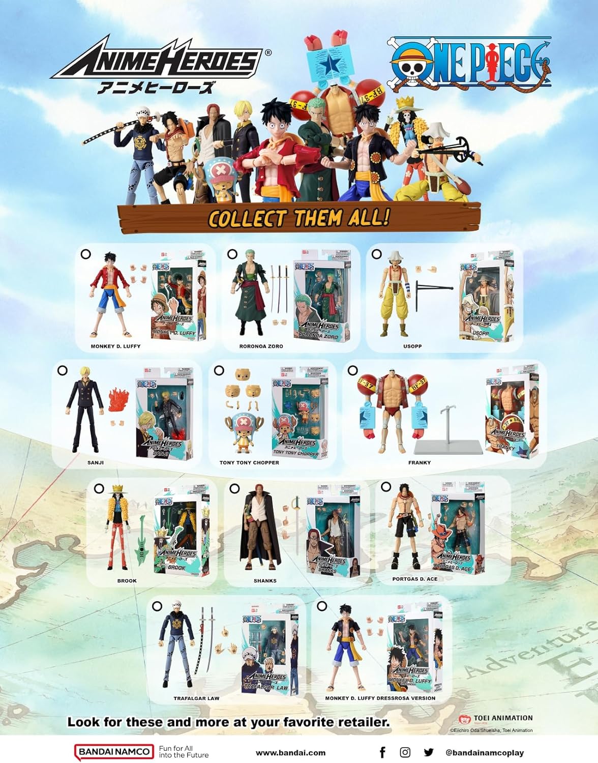 Bandai Anime Heroes One Piece - Franky