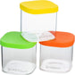 Yumbox Chop Chop Glass Cubes Vibrant Set Of 3