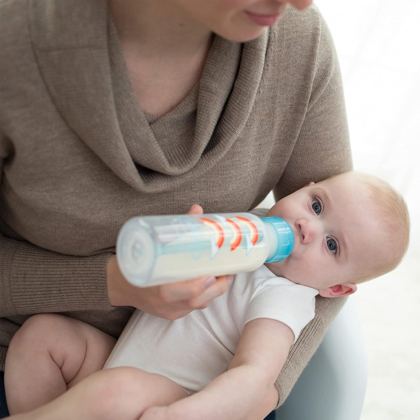 Dr. Brown's PP Narrow Options+ Bottle To Sippy Starter Kit 250ml - Blue Rainbows - Laadlee