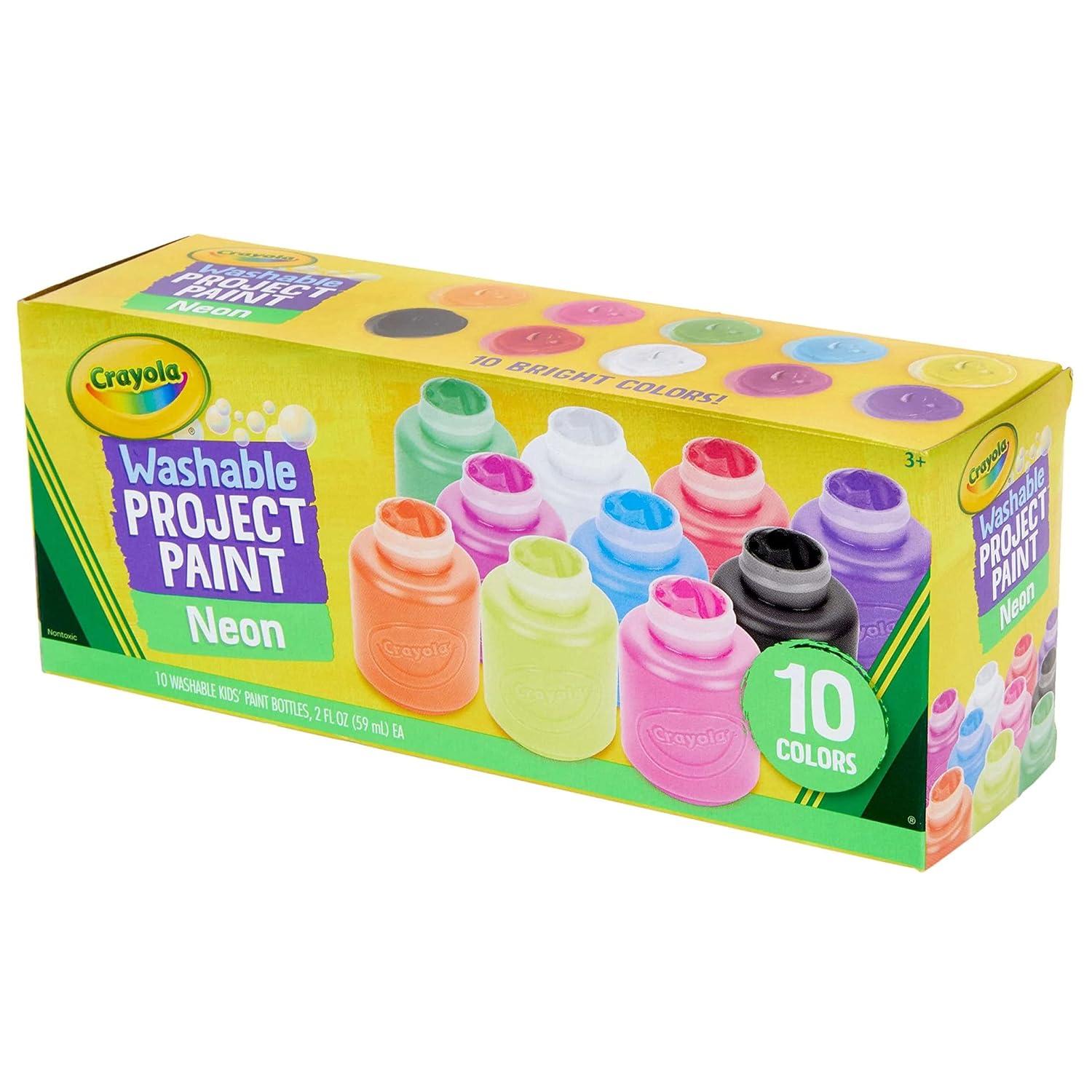 Crayola Neon Paint Set    - Pack of 10 - Laadlee