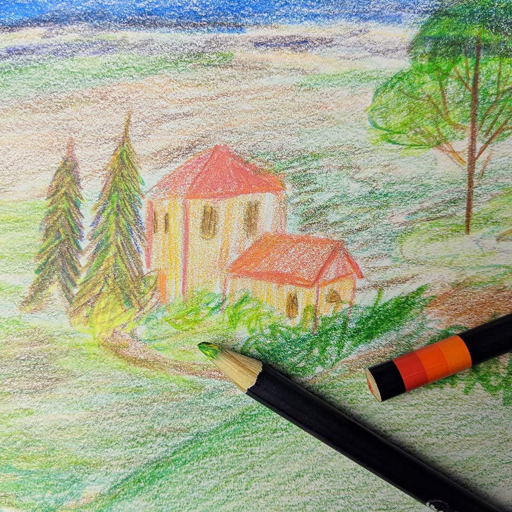 Crayola  Tri-Shade Colored Pencils with Decorative Tin - Pack of 12 - Laadlee