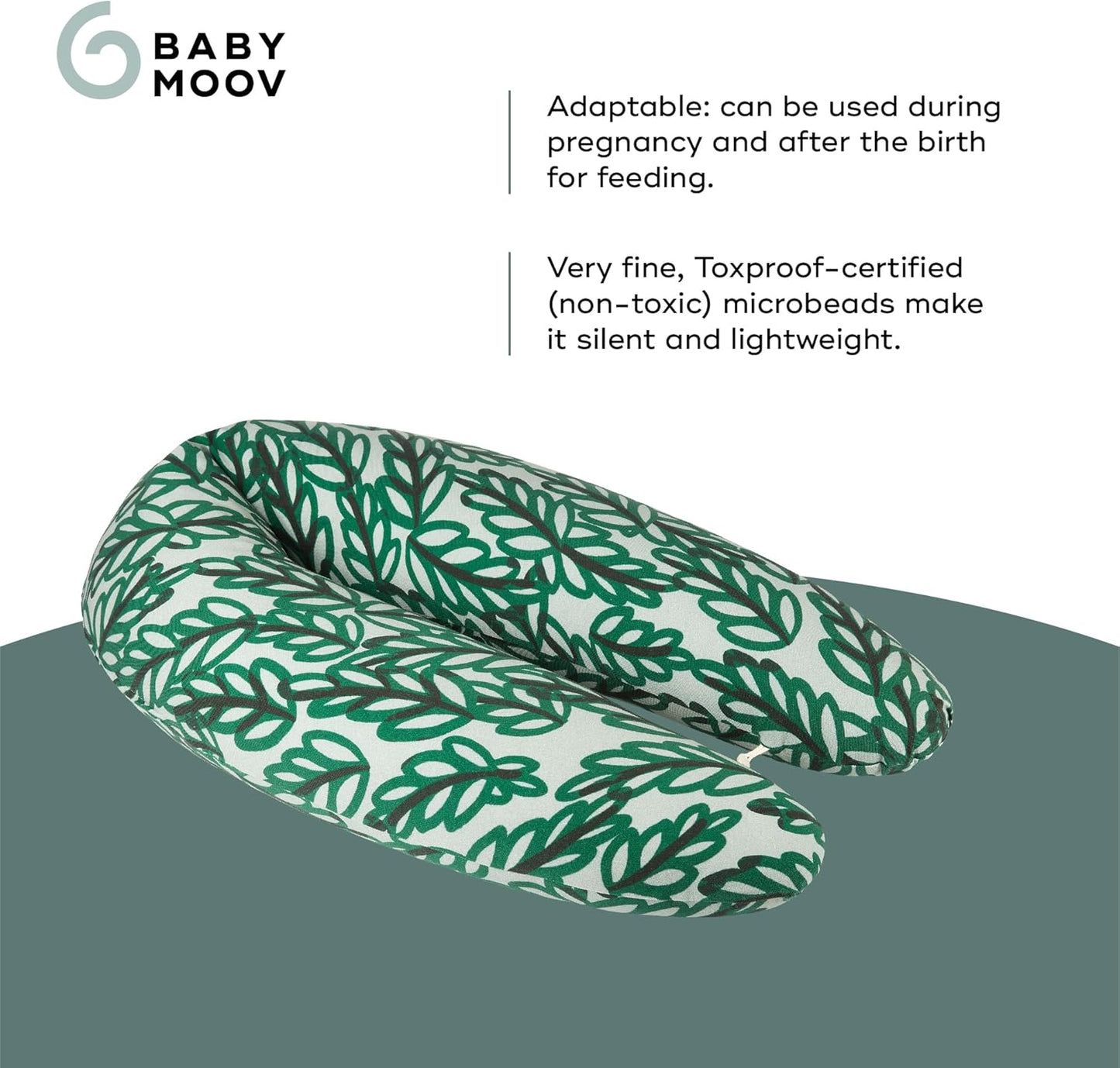 Babymoov B.Love U-Shape 2-in-1 Pregnancy & Nursing Pillow - Vegetable Green