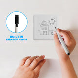 Picasso Magnetic White Board Tiles with 5 Markers - 13pcs