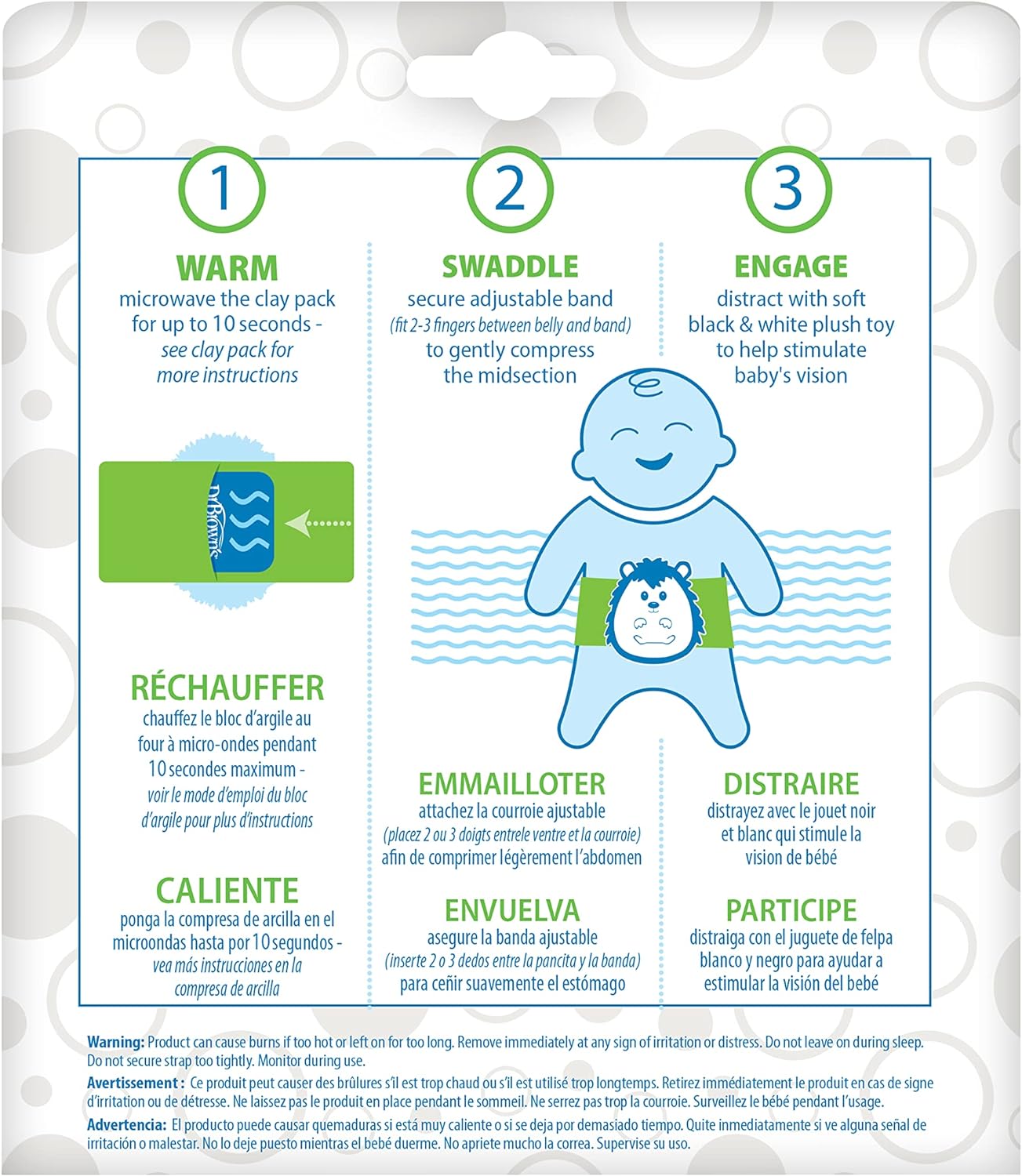 Dr. Brown's Infant Gripebelt - Hedgehog - Laadlee