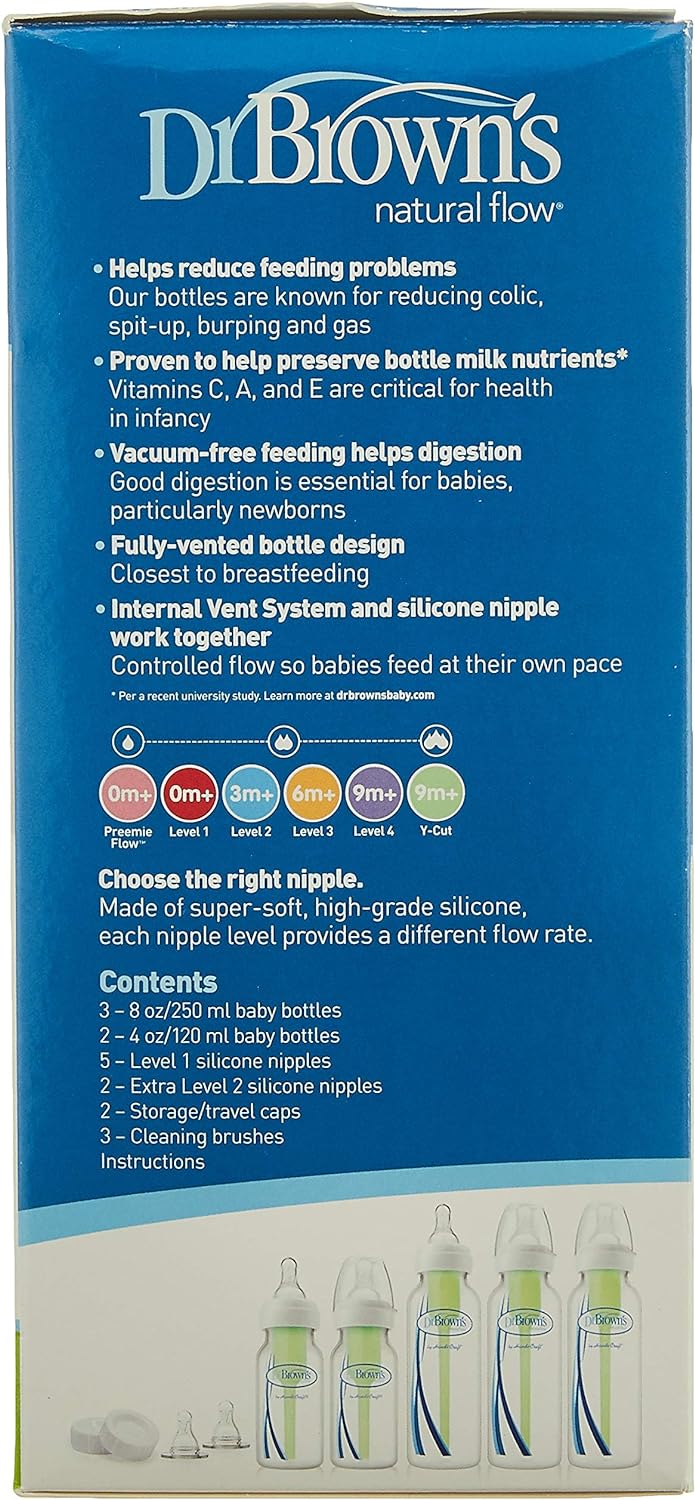 Dr. Brown's PP Narrow Options+ Newborn Feeding Set - Laadlee