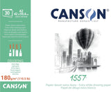 Canson 1557 Drawing Pad A2 30 Sheets 180GSM