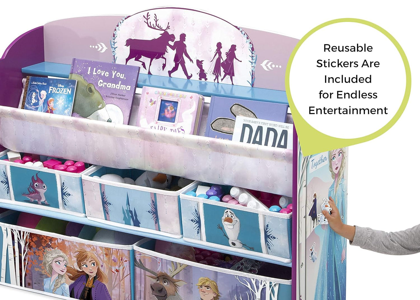 Delta Children Frozen II Deluxe Toy And Book Organizer