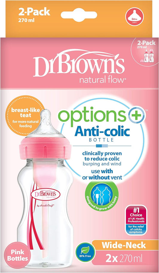 Dr. Brown's PP Wide Neck Options+ Bottle 270ml - Pack of 2