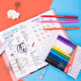 Deli Felt Pen 12 Colors Assorted EC10003