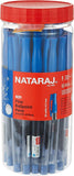 Nataraj 621 Fine Ball Pen 0.7mm Blue Jar - 30Pcs