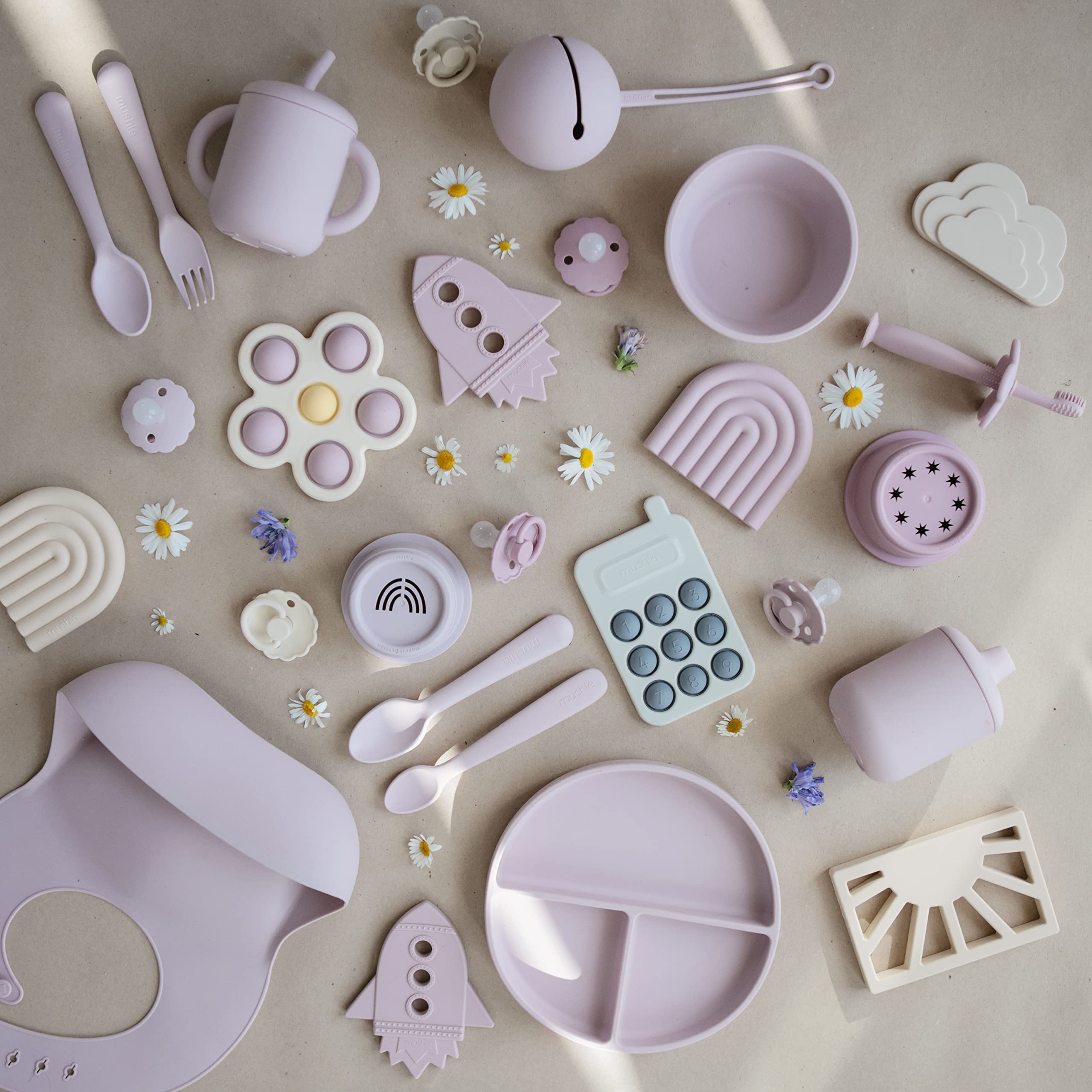 Mushie Pacifier Case Soft Lilac - Laadlee