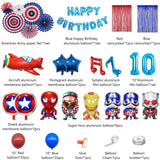 Brain Giggles AVENGERS Birthday Party Decoration Set - 126 Pcs