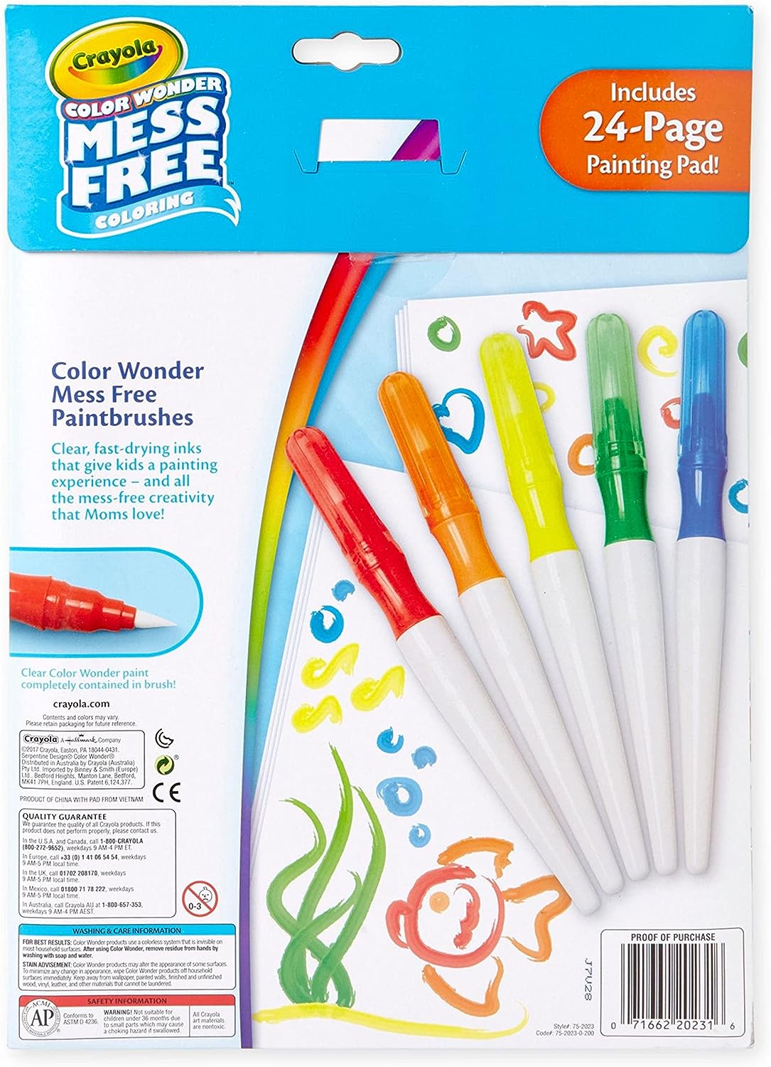 Crayola Color Wonder Paintbrush Pens  - Pack of 5 - Laadlee