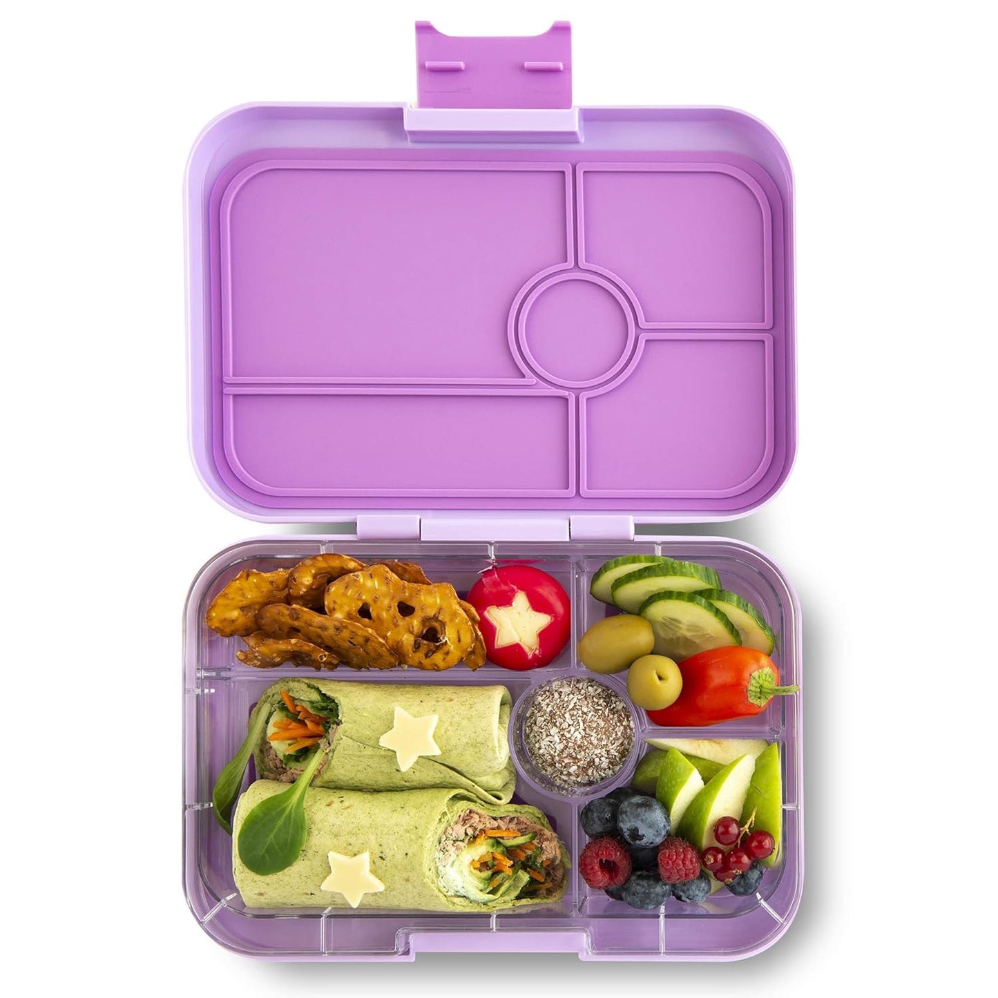 Yumbox Tapas 5 Comparment Lunch Box Bon Appetit Tray - Lila Purple