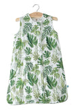 Little Unicorn Cotton Muslin Sleep Bag Medium - Tropical Leaf