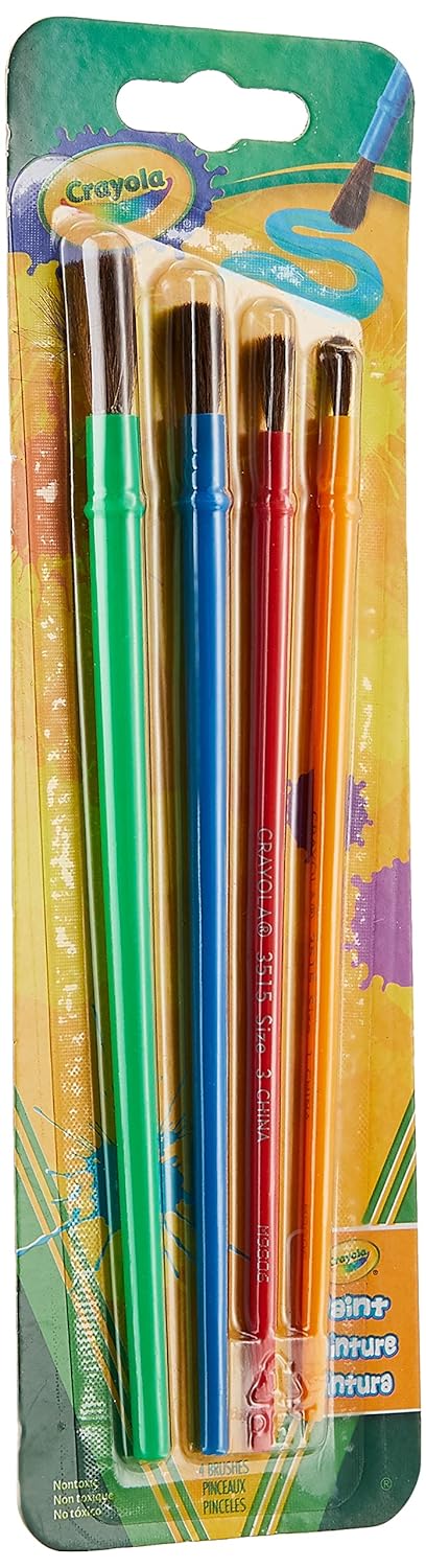 Crayola  Art and Craft Brush Set - Pack of 4 - Laadlee