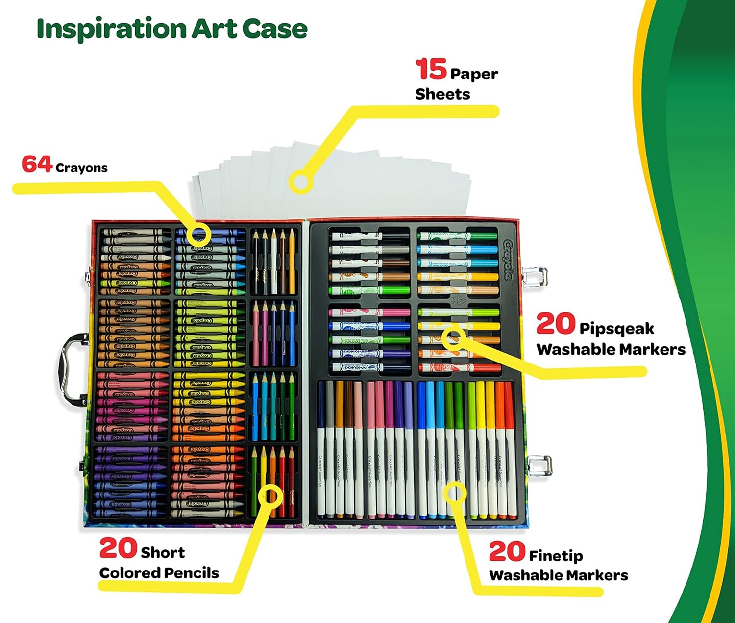 Crayola Inspiration Art Case - Pack of 140 - Laadlee