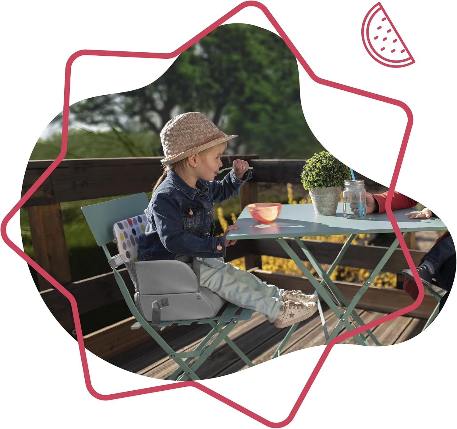 Badabulle Sunday Pop Compact Travel Booster Seat - Laadlee