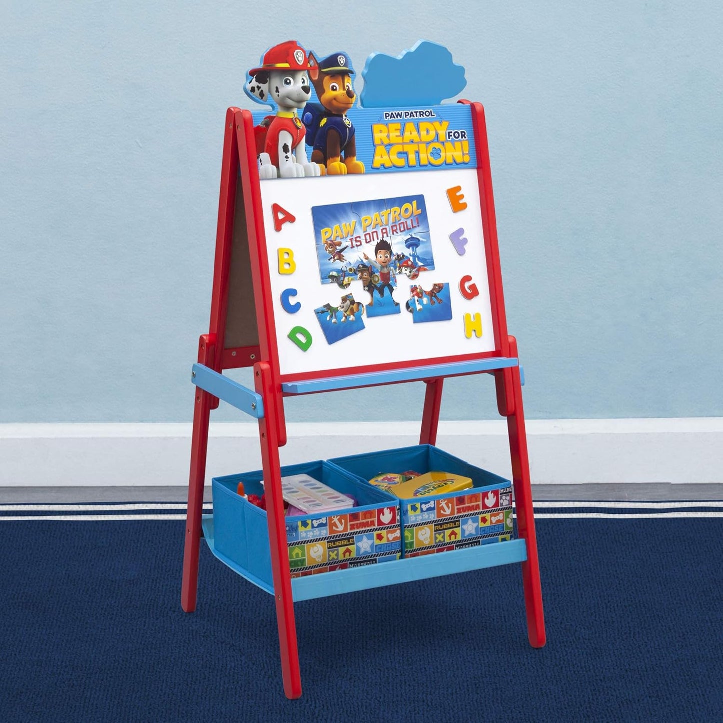 Delta Children Paw Patrol Wooden Activity Easel With Storage