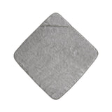 Mushie Hooded Towel Gray - Laadlee