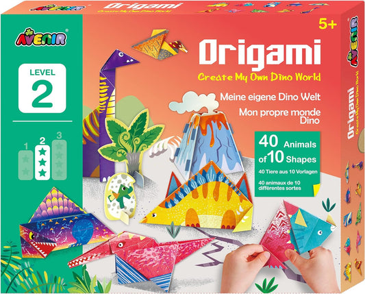 Avenir Origami Create My Own Kit Level 2 - Dino World - Laadlee