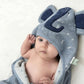 Trixie Hooded Towel - Mrs. Elephant (75Cm X 75Cm) - Laadlee