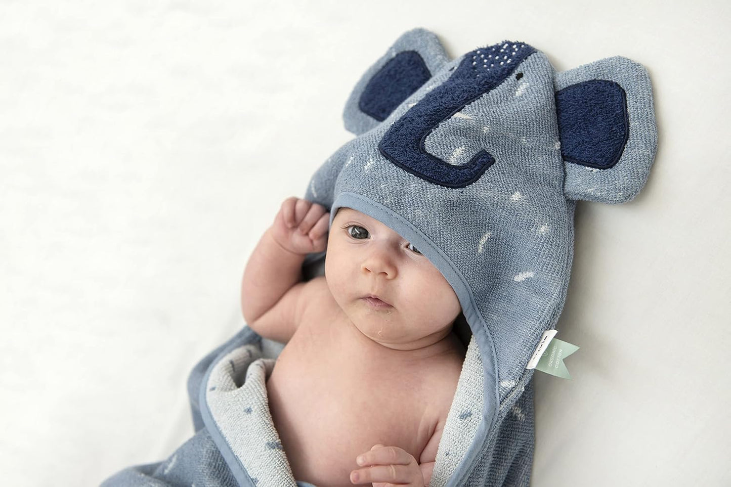 Trixie Hooded Towel - Mrs. Elephant (75Cm X 75Cm) - Laadlee