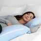 Pharmedoc U-Shape Pregnancy Pillow With Jersey Cover - Light Blue - Laadlee