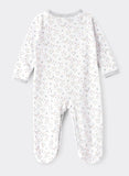 Tiny Hug Baby Sleep Suit with Mittens - Moons & Stars - Laadlee