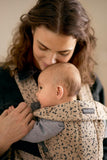 Babybjorn Woven Mini Baby Carrier - Beige/Dark grey print