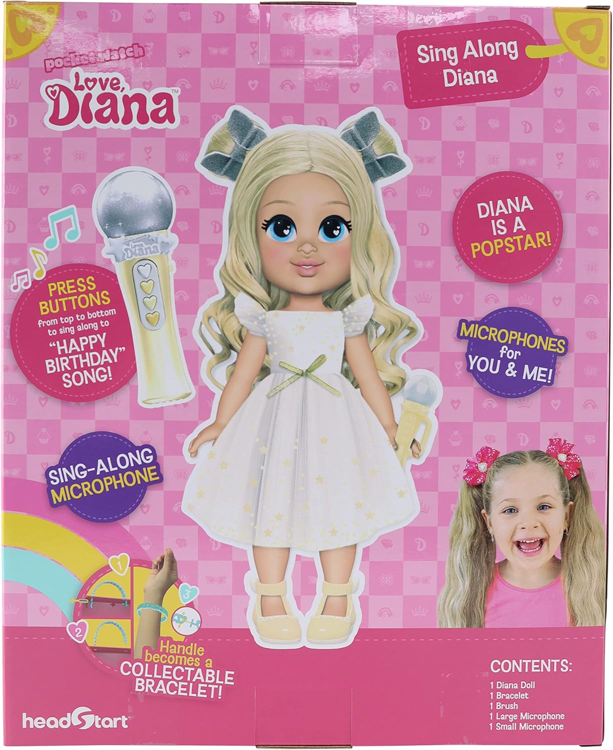 Headst Love Diana Sing Along Happy Birthday Doll