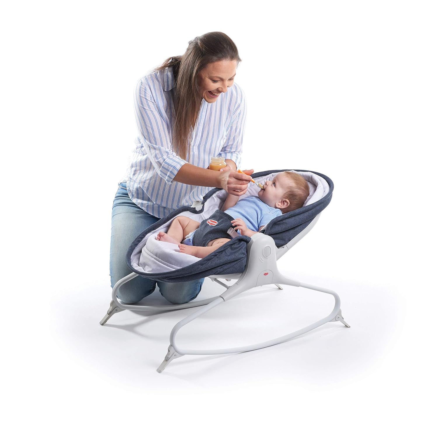 Tiny Love 3 In 1 Portable Rocker, Napper and Crib - Denim Blue - Laadlee