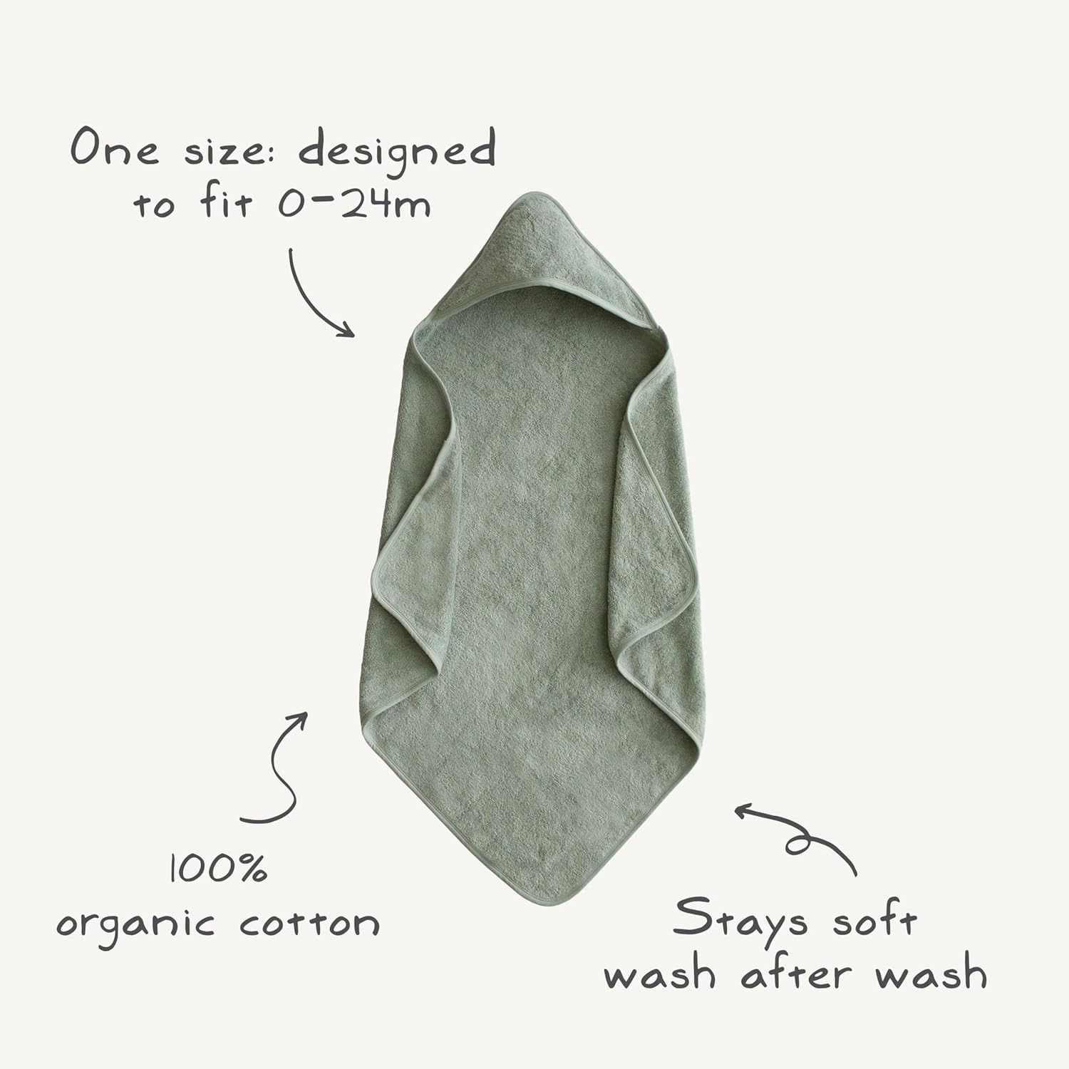 Mushie Hooded Towel Fall Yellow - Laadlee