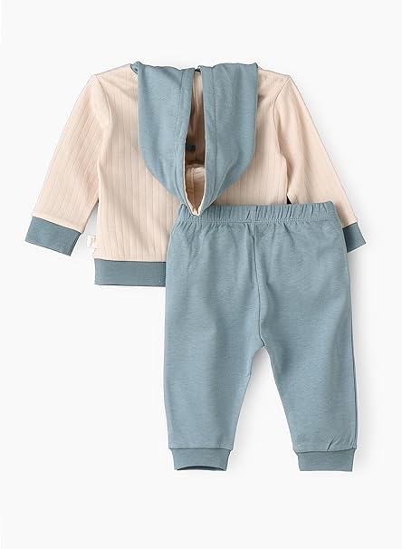 Elegant Kids Hoodie and Pyjama Set - Bear - Laadlee