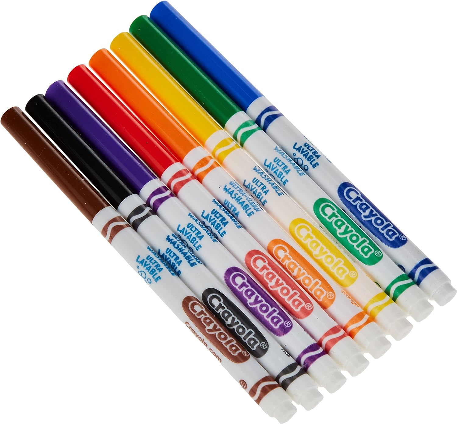 Crayola Ultra-Clean Washable Classic Fine Line Markers - Pack of 8 - Laadlee
