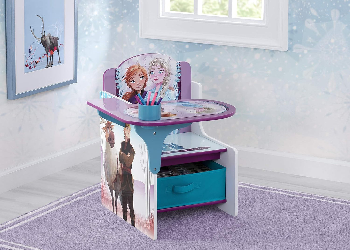 Delta Children Frozen Ii Chair Desk With Storage Bin