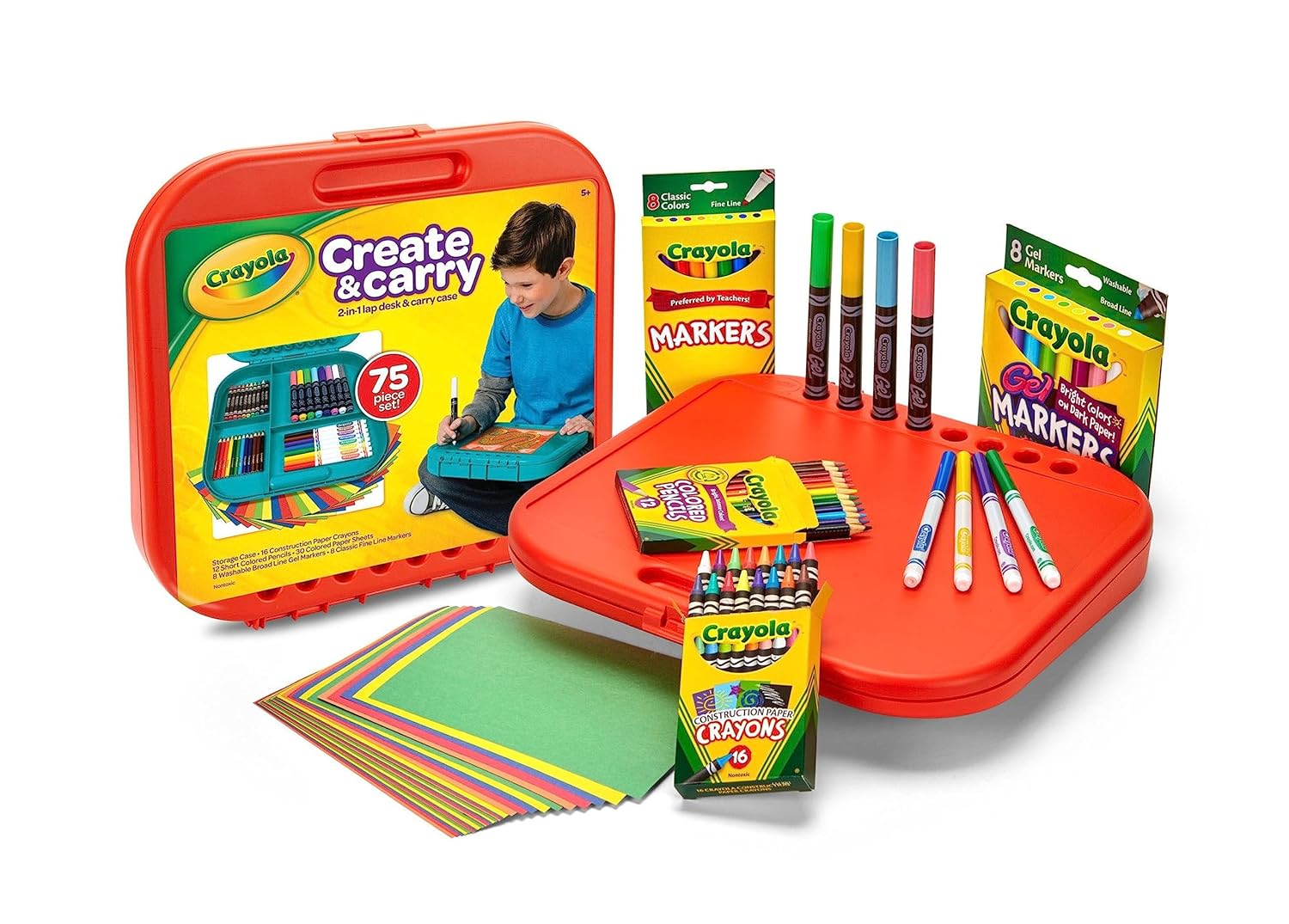 Crayola Create and Carry Case - Pack of 75 - Laadlee
