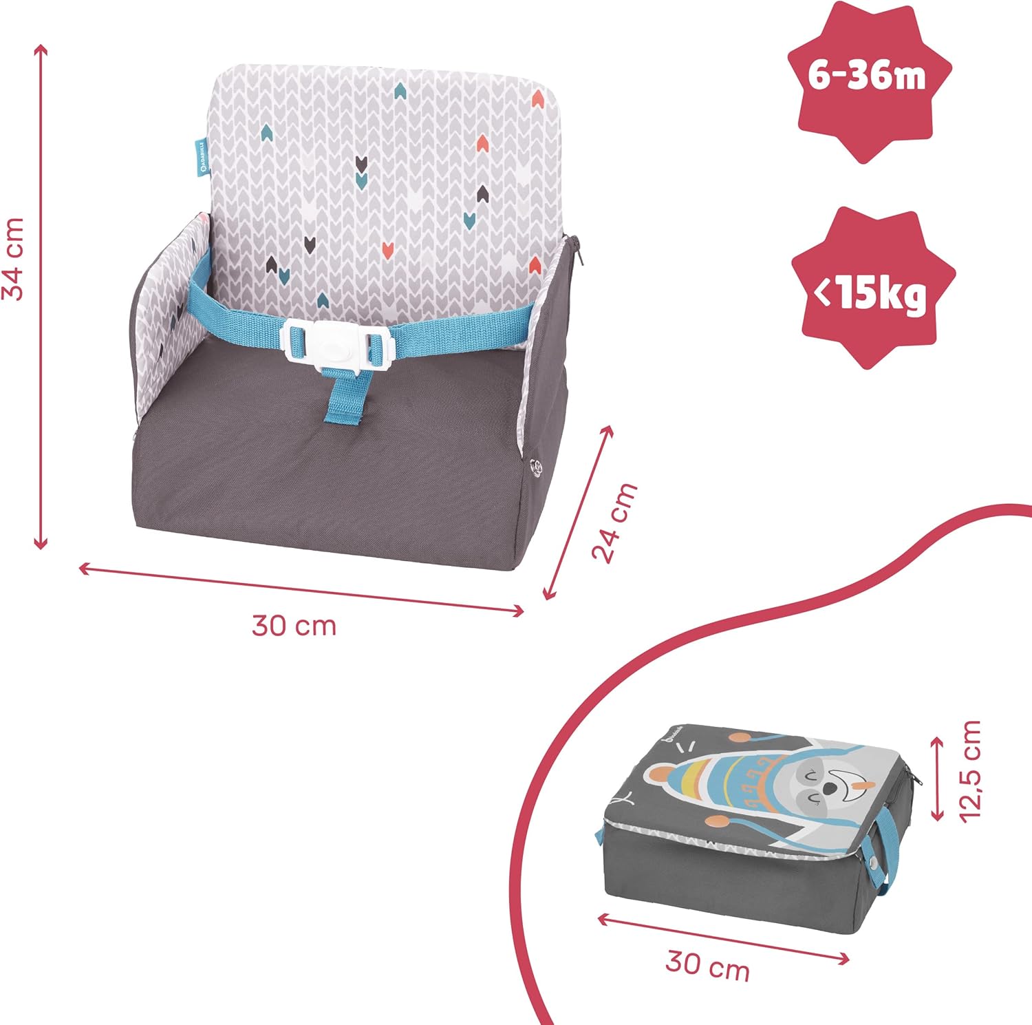 Badabulle Yummy Compact Travel Booster Seat - Laadlee