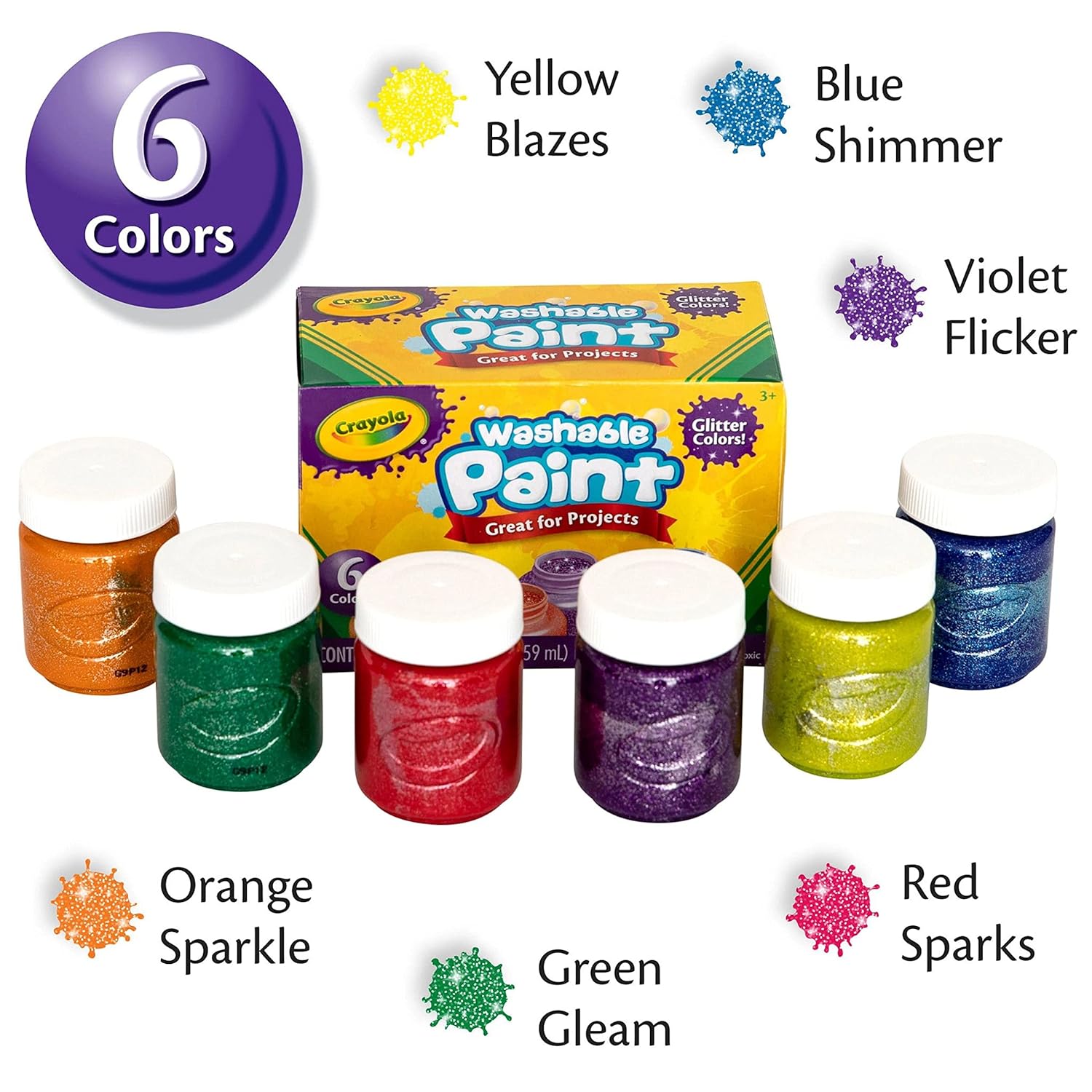 Crayola Neon Paint Set    - Pack of 10 - Laadlee
