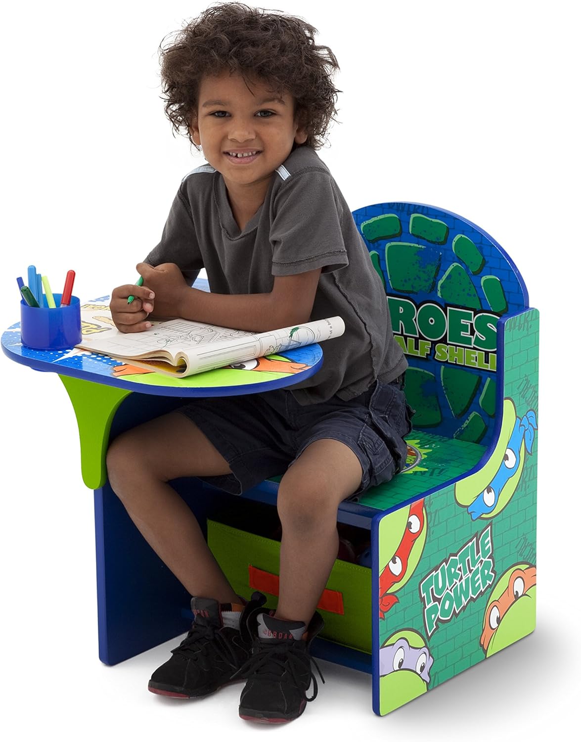 Delta Children Teenage Mutant Ninja Turtles Chair Desk With Storage Bin