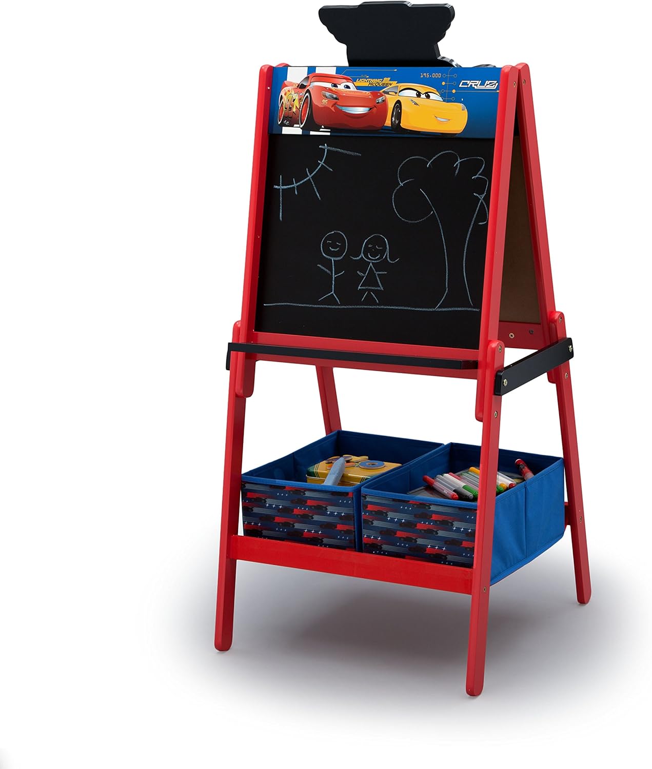 Delta Children Cars Wooden Double Sided Activity Easel