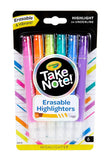 Crayola Take Note Erasable Highlighters - Pack of 6 - Laadlee