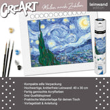 Ravensburger CreArt Canvas Painting By Numbers - Starry Night