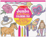 Melissa And Doug Jumbo Coloring Pad - Pink (11" X 14")