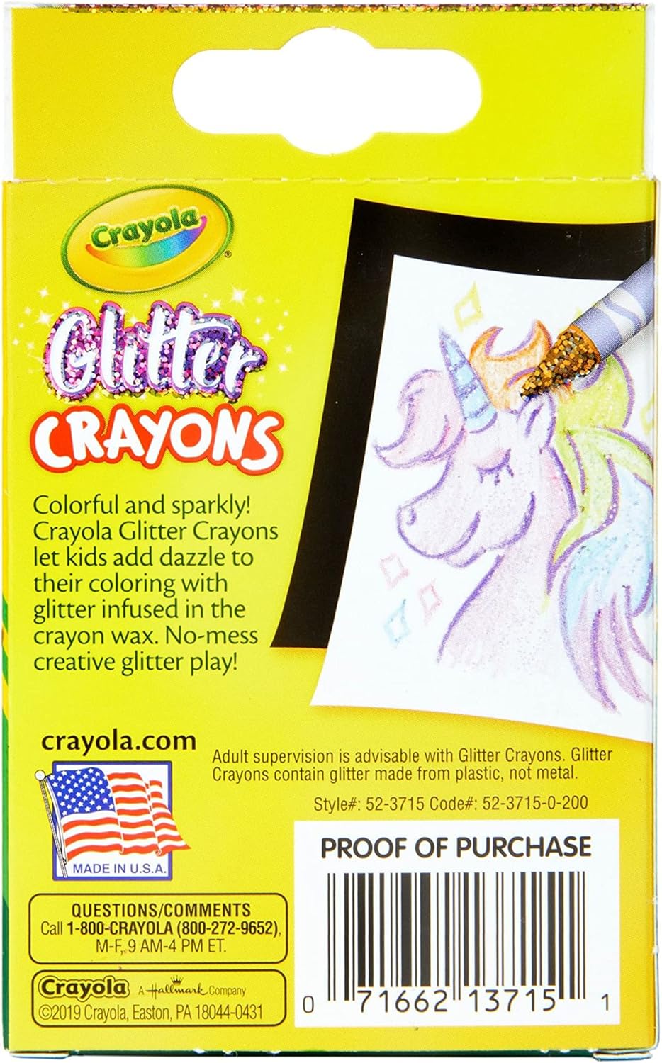Crayola Glitter Crayons - Pack of 24 - Laadlee