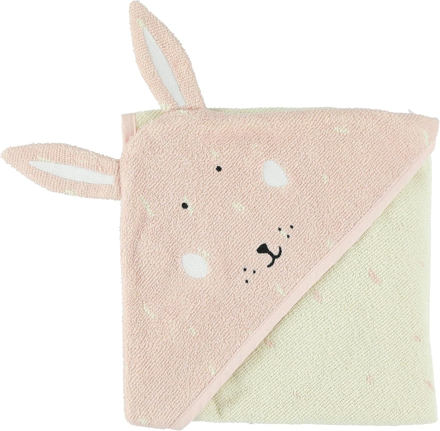 Trixie Hooded Towel - Mrs. Rabbit (75Cm X 75Cm) - Laadlee